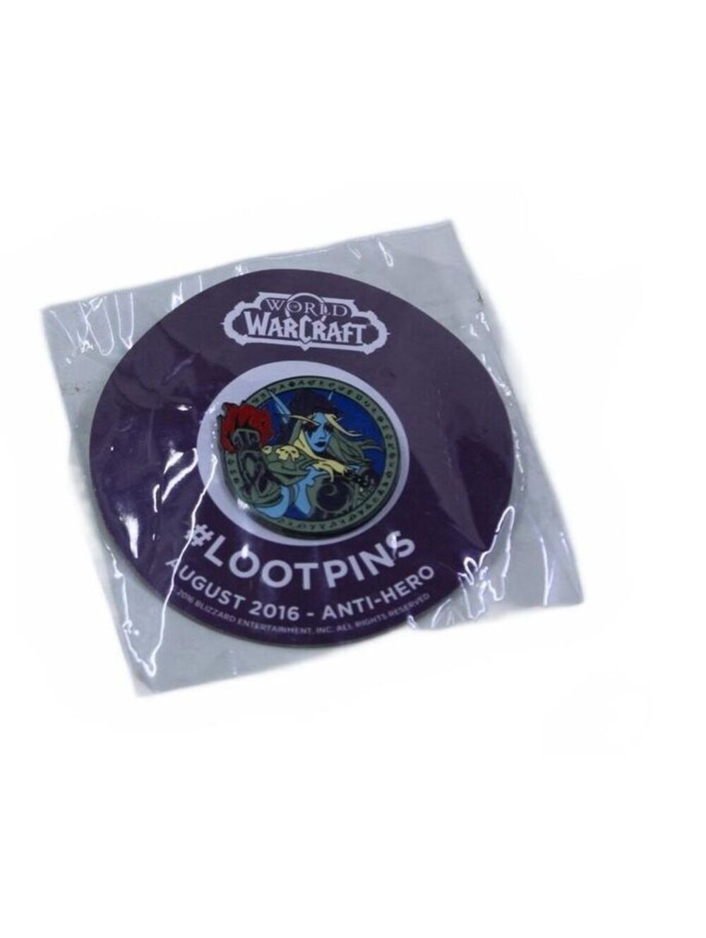 World of Warcraft (WOW) Loot Crate Lapel Pin #LOOTPINS August 2016 - Anti-Hero